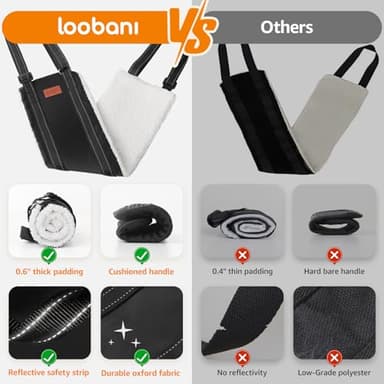 LOOBANI Portable Dog Sling for Back Legs, Hip Support Harness to Help Lift Rear for Canine Aid Old K9 Cruciate Ligament Rehabilitation - Image 7