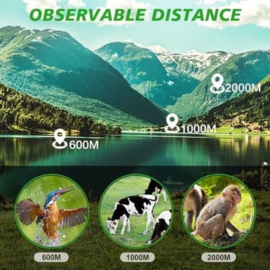 16X52 Hd Monocular for Adults-FMC Compact Monocular Handheld monocular Telescope for Birds Watching, Wildlife, Concert,Focus Scope with Wrist Strap, Gift for Father - Image 5