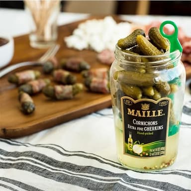 Maille Pickles Cornichons Original Pack of 12 The perfect cornichon for garnishing a gourmet sandwich or snacking Product of France 13.5 oz - Image 9
