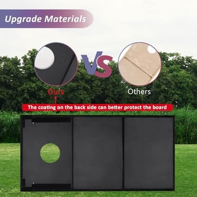 Cornhole Set, Regulation Size Cornhole Boards with 8 Bean Bags and Carrying Case, 4 ft x 2 ft Corn Hole Outdoor Game Toss Board for Adults Outside Activities - Image 4
