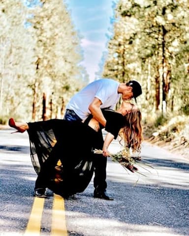 Topdress Women's Chiffon Skirts Elastic High Waist Tea Length A-line Ruffle Beach Skirts Black M - Image 2