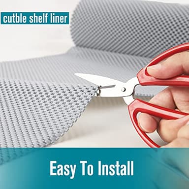 Shelf Liner, Non-Adhesive Roll Drawer Liners 12 Inches x 20 Feet for Drawers, Non Slip Grip Durable Strong Clean, for Cabinets, Kitchen, Storage, Desks, Kitchenware, Tableware, Black - Image 6