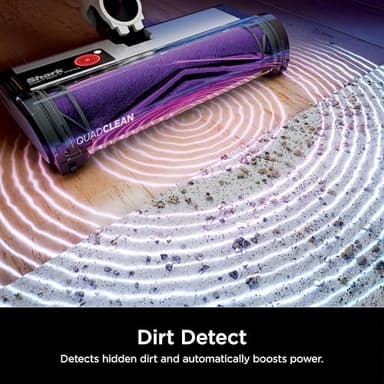 Shark Detect Clean & Empty Auto-Empty System - Lightweight Cordless Vacuum Cleaner with HEPA Filter, Portable Handheld Attachment, Crevice Tool, Ideal Stick Vacuum for Pet Hair, White, IW3511 - Image 2