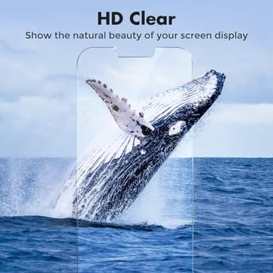 UNBREAKcable 2-Pack Screen Protector for iPhone 14/13/13 Pro Double Shatterproof Tempered Glass [Easy Installation Frame] [9H Hardness] [99.99% HD] [Bubble Free] for Apple 13 Pro/13/14 6.1 inch - Image 7