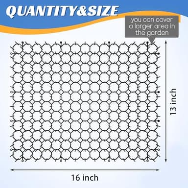 OCEANPAX 16 X 13 Inch Scat Mat for Cats, 16 Pack Cat Scat Mat - Indoor/Outdoor Pet Solution for Plants, Furniture - Image 3
