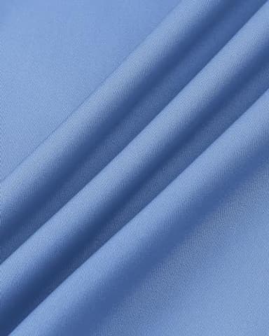 Alimens & Gentle Mens Short Sleeve Dress Shirts Wrinkle Free Solid Casual Button Down Shirts with Pocket, Indigo Blue, 4X-Large - Image 6