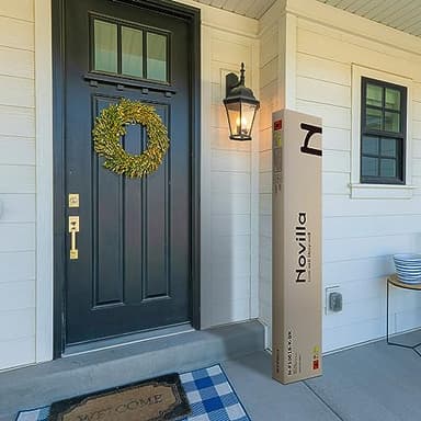 Novilla Metal Platform Bed Frame, Wood Slat Support, No Box Spring Needed, Easy Assembly, Black, Queen - Image 8