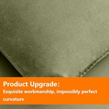 Olive Green Twin Size Comforter Set - 5 Pieces, Bed in a Bag Bedding Sets with All Season Soft Quilted Warm Fluffy Reversible Comforter,Flat Sheet,Fitted Sheet,1 Pillow Shams,1 Pillowcases - Image 5