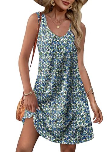 Spring Dresses for Women 2025 Summer Loose Maternity Casual Beach Dress Mother of Bride Sundresses Teachers Floral 05 L - Image 1