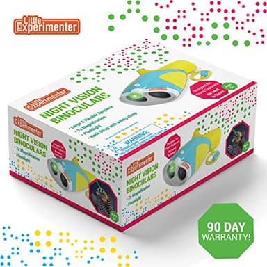 Night Vision Binoculars for Kids & Toddlers, Birthday Gift Ideas, Outdoor Exploration Toys, Binocular + Flash Light & Face Comfort Rubber, Educational STEM Gifts for Boys & Girls Ages 3 4 5 6 Year Old - Image 5