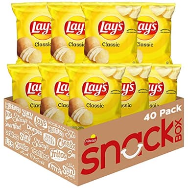 Lay's Potato Chips, Classic, 1 Ounce (Pack of 40) - Image 1