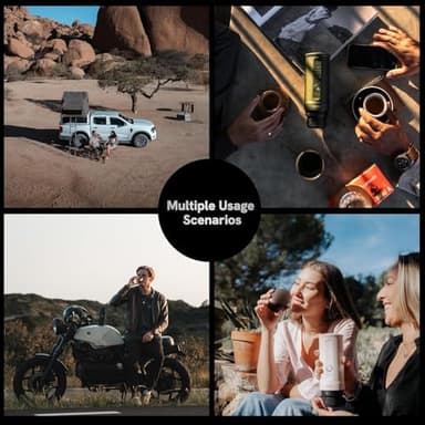 OutIn Nano Portable Electric Espresso Machine, Travel Coffee Maker for Camping, Car Coffee Maker Self-Heating with USB-C, With Ground Coffee & NS Capsule for RV, Hiking, Office - Image 6