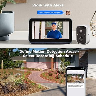 Hiseeu Solar Security Cameras Wireless Outdoor, Battery Powered 3K 4MP Surveillance Indoor WiFi Smart Cameras for Home Security Outside, Motion Detection, Waterproof, Color Night Vision, 2-Way Audio - Image 8