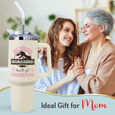 Gifts for Mom from Daughter, Son - Mothers Day Gifts for Mom, Wife, Women - Moms Birthday Gift Ideas, Cool Birthday gifts for Moms, Mothers - Best mom Tumbler, 40 Oz Stainless Steel moms Coffee Cup - Image 4