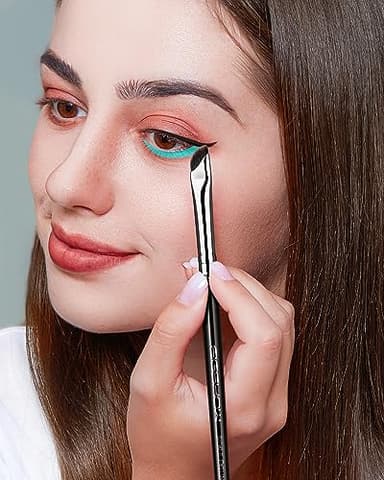 Eyeliner Brush, EIGSHOW Sickle Angled Gel Eyeliner Makeup Brush for Precise Eye Liner, Eyebrow, Eyelid with Ultra Thin Curved Vegan Bristles (E865) - Image 6