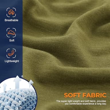 BAMBOO COOL Men's Underwear Breathable Boxer Briefs with Fly Moisture-Wicking Lightweight Underwear - Image 2