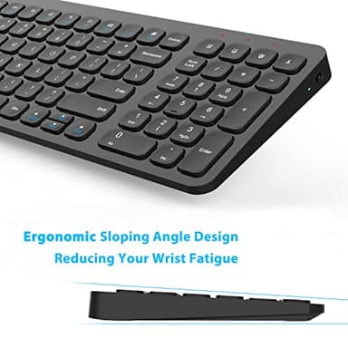LeadsaiL Wireless Keyboard and Mouse Combo, Wireless USB Mouse and Computer Keyboard Set, Compact and Silent for Windows Laptop, Desktop, PC - Image 5