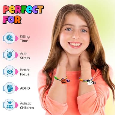 UpBrands 120-Pack Halloween Fidget Zipper Bracelets – Bulk Party Favor Toys for Kids, School Goodie Bags & Giveaways, Pinata Fillers - Image 2