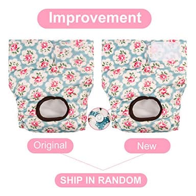 CuteBone Dog Diapers Female Washable Small Medium Large 3 Pack Reusable Doggie Diapers Puppy Period Pants for Doggy Heat Cycle Peeing D21M - Image 7