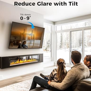 UL Listed Tilting Low Profile TV Wall Mount - Holds Most 26-60 Inch TVs Up to 99 lbs, Quick Release Lock, Max VESA 400x400mm, Fits 8''-16'' Studs - by USX STAR - Image 4