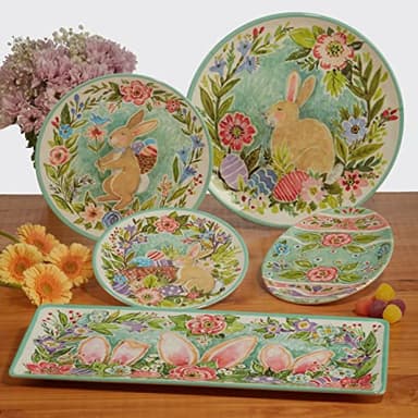 Certified International Joy Of Easter 9" Melamine Salad/Dessert Plates, Set of 6 - Image 3