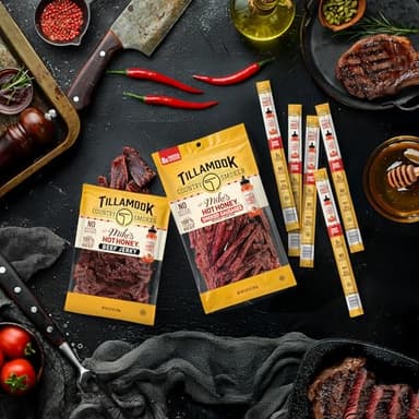 Tillamook Country Smoker Beef Sticks, Mike's Hot Honey, 1 Ounce (8 Sticks) Real Hardwood Smoked Sausages, Low Carb, High Protein, Individually Wrapped, Ready to Eat Sweet & Spicy Snack - Image 7