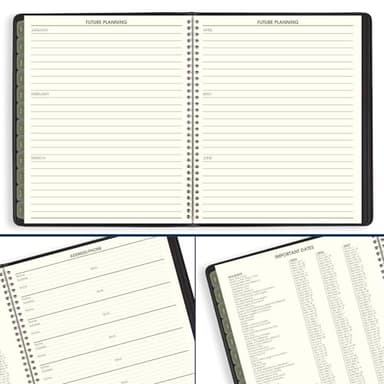 AT-A-GLANCE 2025 Planner, Monthly, 9" x 11", Large, Recycled, Black (70260G0525) - Image 8