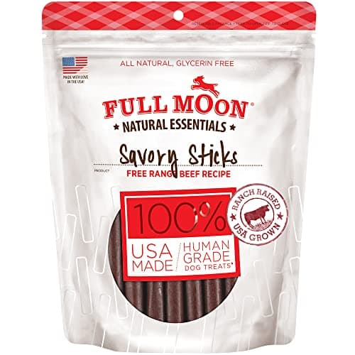 Full Moon All Natural Human Grade Dog Treats, Essential Beef Savory Sticks, 22 Ounce, 1.375 Pound (Pack of 1) - Image 1