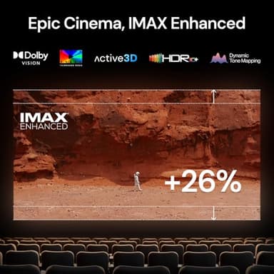 Valerion StreamMaster Plus2 4K Laser Projector - 300" IMAX Enhanced Home Theater, 4ms |240Hz Response, Gaming Projector with 3D & Dolby Vision, HDR10+, GTV, Smart Home & AI Assistant - Image 5