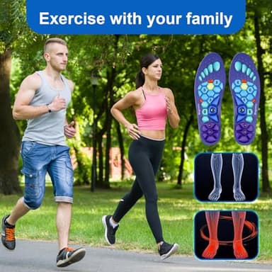 Orthopedic Acupressure Insoles – Reflexology Massage Insoles for Pain Relief, Comfortable Foot Support for Men and Women (Blue, L(Men 9.5-12/Women 10.5-13)) - Image 5