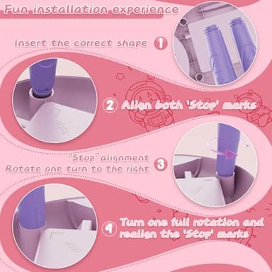 Cokzer Gift for 1-2 Year Old Girls, Toddler Girl Toys with Magnetic Letters and Numbers, Learning and Educational Toys for 1 2 Year Old, Girls Birthday (Unicorn Pink) - Image 5