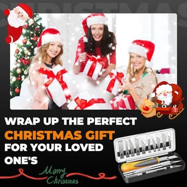 MulWark Exacto Knife Set | Craft Knife Kit | 16pc Precision Craft Hobby Kit with Razor Sharp Knives for Wood, Crafting, Leather, Scrapbooking & Modeling - Image 8