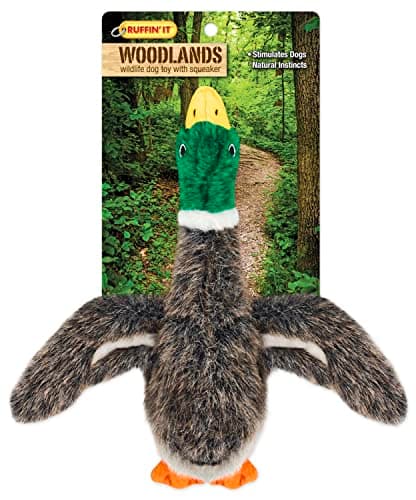 Ruffin' It Woodlands Mallard Stuffed Plush Dog Toy, Small - Image 1