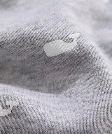 vineyard vines Baby Footie, Whale Light Grey Heather, 3-6 - Image 5