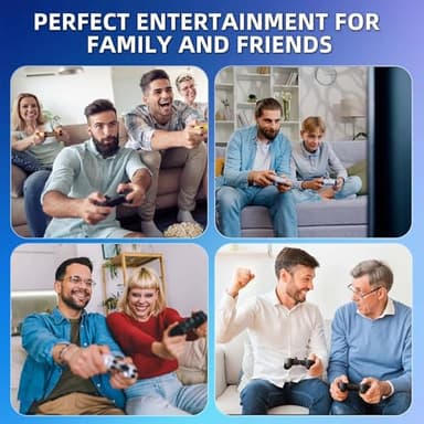 BADGOAL 2025 Upgrades Retro Game Console Stick, Nostalgia Gaming Stick, Over 20,000 Games and 23 Emulators, Upgraded Dual 2.4G Wireless Controllers, Plug & Play TV Video Gaming Stick with 64GB Memory - Image 8