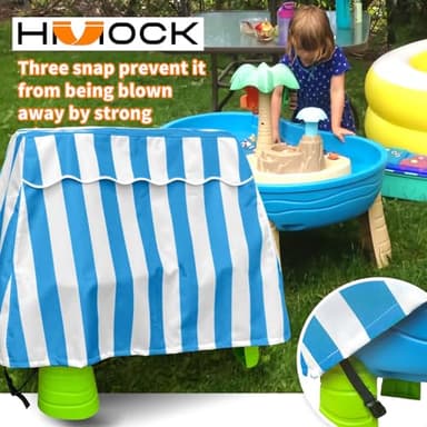 HMOCK Kids Water Table Cover Water Table for Toddlers 1-3 Outdoor Water Table Toys Cover Patio Waterproof Dust Proof Anti-UV - Image 4