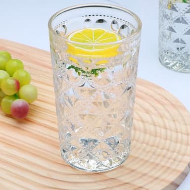 Drinking Glasses Set of 6,13oz High ball Glasses&Bar Same Style, Essential Glassware for Home, Suitable for Water, Juice, Milk, Cocktails, Whiskey, Iced Tea, Gift Giving - Image 5