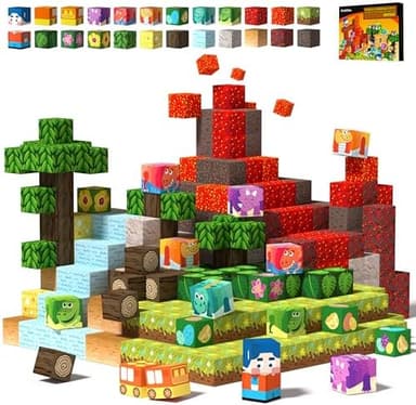 GobiDex Magnetic Blocks Kids Building Toys for Boys Girls 3+, Game-Based Build Jurassic MagWonder with Magnet Construction Dinosaur Toys, Upgraded STEM Sensory Gift for Birthday - Image 2