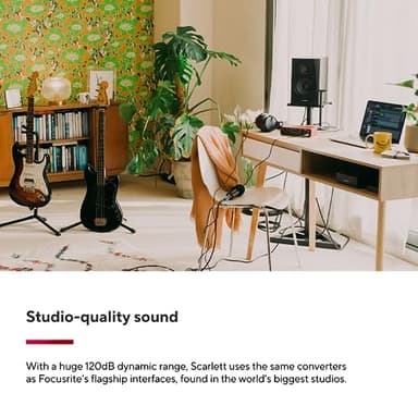 Focusrite Scarlett 2i2 4th Gen USB Audio Interface for Recording, Songwriting, Streaming and Podcasting — High-Fidelity, Studio Quality Recording, and All the Software You Need to Record (Renewed) - Image 4