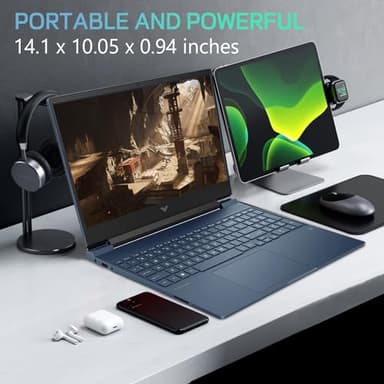 HP Victus 15 Gaming Laptop, 15.6" FHD 144Hz Display Portatil Gamer, Core i7-13620H, NVIDIA GeForce RTX 4060,32GB RAM 2TB SSD, Lifetime Windows 11 Pro and Office Pro with Sound-Controlled Light - Image 6