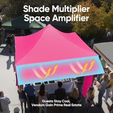 Quictent 10'x10' Heavy Duty Pop up Canopy Tent with Sidewalls, Commercial Grade Instant Shelter with Wheeled Bag for Outdoor, Parties, Markets, 600D PU Coated UPF 50+ Sun Shield - Image 2