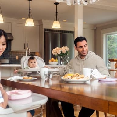 Maxi-Cosi Minla 6-in-1 High Chair for Babies & Toddlers, Portable Foldable Highchair, EcoCare Fabric, 9 Heights, 5 Reclines, 4 Tray Positions, Classic Graphite - Image 14