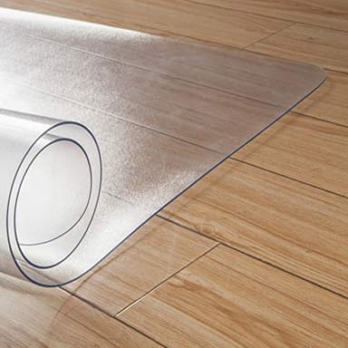 Kuyal Clear Chair mat for Hard Floors 48 x 48 inches Transparent Floor Mats Wood/Tile Protection Mat for Office & Home(48" X 48" Square) - Image 6