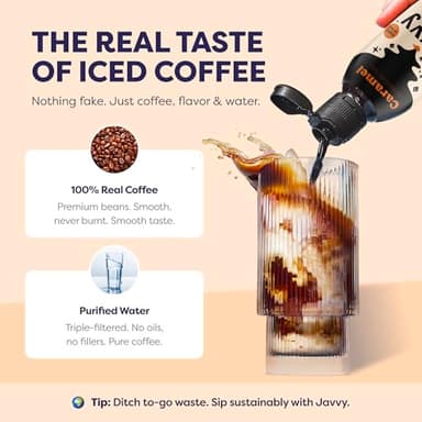 Coffee Concentrate - Cold Brew Coffee, Perfect for Hot or Iced Instant Coffees, Hot Drinks, Cold Brew Concentrate, 35 Servings - Caramel - Image 6
