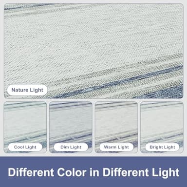 KIMODE Anti Fatigue Kitchen Mats for Floor, Blue Grey Farmhouse Kitchen Rugs Sets of 2, Padded Kitchen Floor Mats Non Slip, Cushioned Standing Mats for Front of Sink Laundry Desk 20"x71"+20"x32" - Image 6