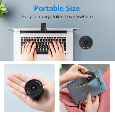 EMEET 1080P Webcam - USB Webcam with Microphone & Physical Privacy Cover, Noise-Canceling Mic, Auto Light Correction, Fixed Focus, C950 Ultra Web Cam w/ 70°View for Meeting/Online Classes/Zoom/YouTube - Image 8