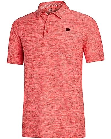 Three Sixty Six Slim Fit Golf Shirts for Men - Dry Fit Short-Sleeve Polo, Athletic Casual Collared T-Shirt - Image 2