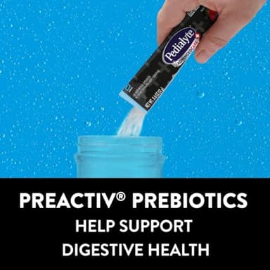 Pedialyte AdvancedCare Plus Electrolyte Powder, Has 33% More Electrolytes and PreActiv Prebiotics, Hydration Station Variety, 80 Powder Packets - Image 5