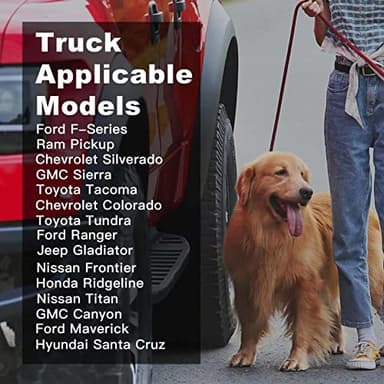 Meginc Dog Car Seat Cover for Trucks, Back Seat Pet Cover for Dogs F150 Ram 1500, Waterproof Dog Hammock for Truck with Mesh Window Heavy Duty Seat Cover for F-Series/GMC Sierra/Silverado - Image 6