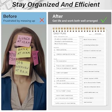 24 Hour Daily Planner - To Do List for Work & Personal Life, Productivity Everyday Planner, Daily Schedule, 6.5 x 9.8 - Image 7